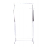 Suport dublu pentru umerase raft incaltaminte roti transport inaltime ajustabila 159-80-41 cm